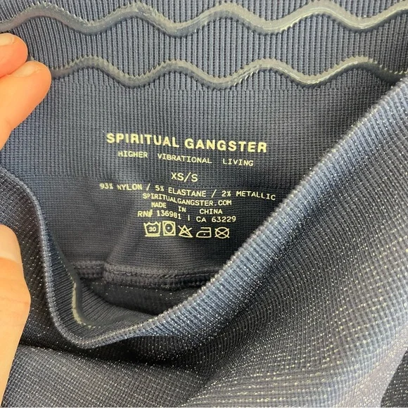 NWT Spiritual Gangster Shimmer Seamless Two Piece Set - Picture 15 of 16